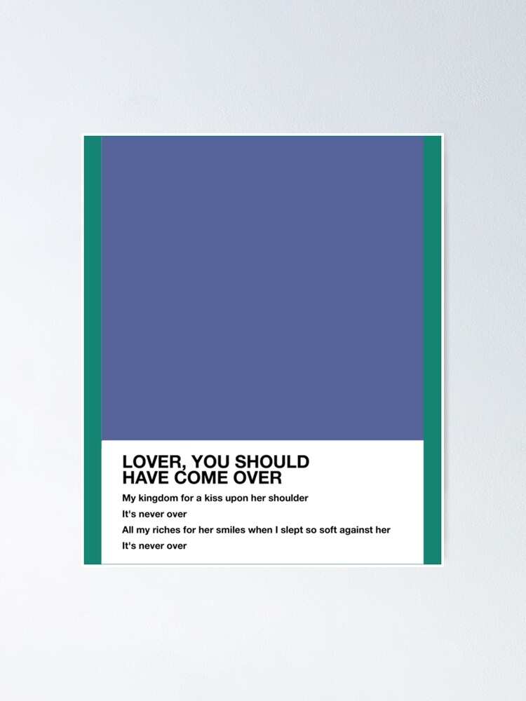 Jeff Buckley – Lover, You Should've Come Over Lyrics