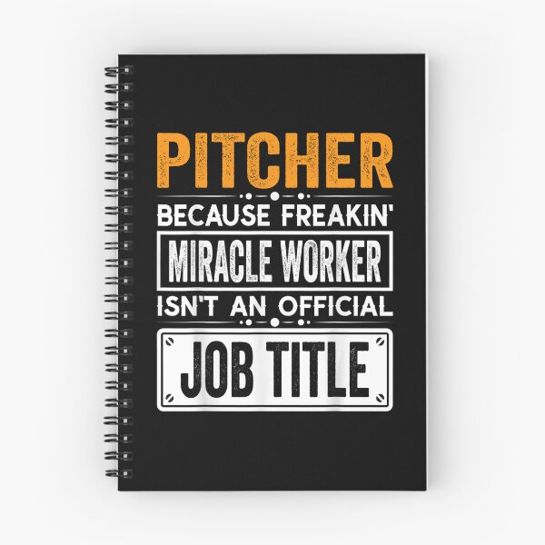 Item preview, pitcher Because Freaking Miracle Worker Isn’t an Official Job Title, pitcher Christmas Fathers Day shirt designed and sold by xlnv.