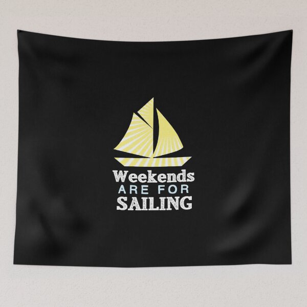 Item preview, Weekends Are For Sailing Essential T-Shirt designed and sold by ayeshadanaqws.