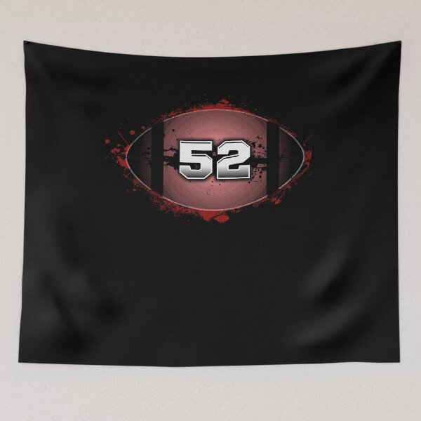 Item preview, American Football Number 52 Graphic designed and sold by jaybeebrands.