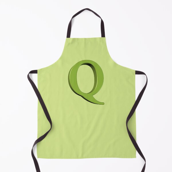Item preview, The Letter Q Dimensional Soft Green on Green 5748 designed and sold by Art in My Loft.