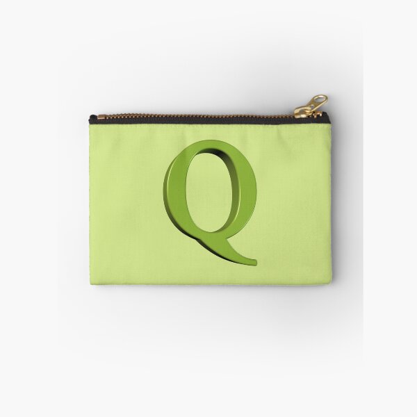Item preview, The Letter Q Dimensional Soft Green on Green 5748 designed and sold by Art in My Loft.