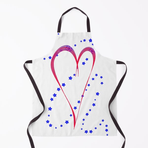 Item preview, red heart blue star path designed and sold by miaterinka.