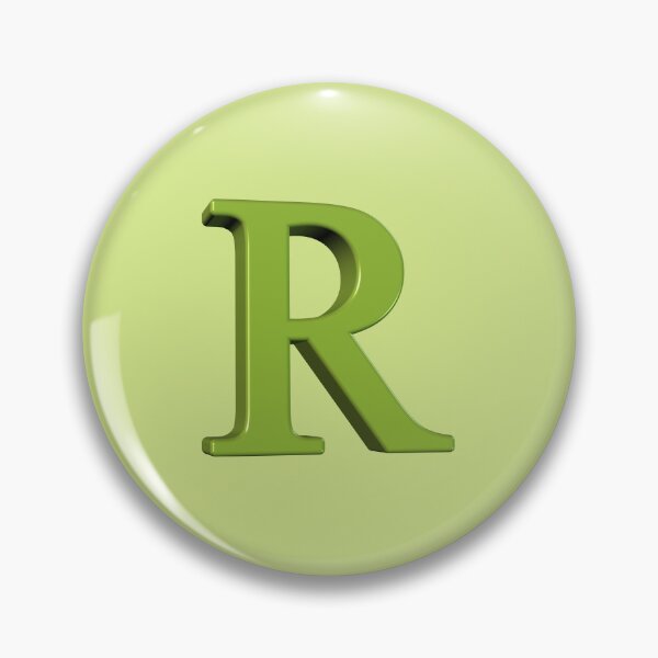 Item preview, The Letter R Dimensional Green on Soft Green 5748 designed and sold by Art in My Loft.