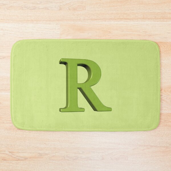 Item preview, The Letter R Dimensional Green on Soft Green 5748 designed and sold by Art in My Loft.