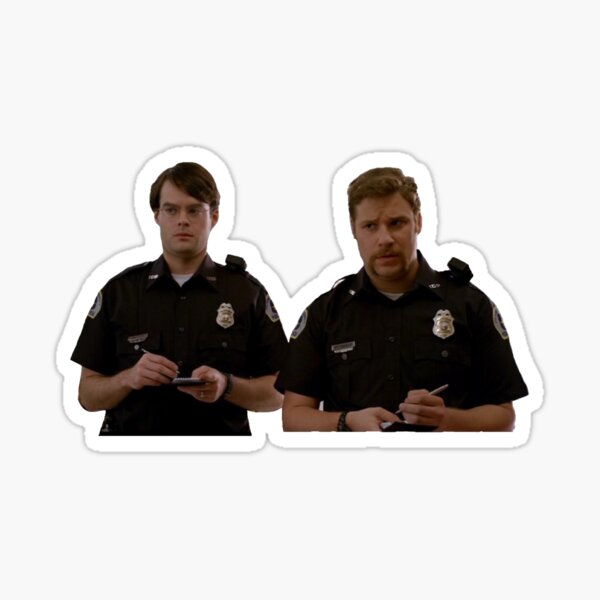 Superbad cops Sticker