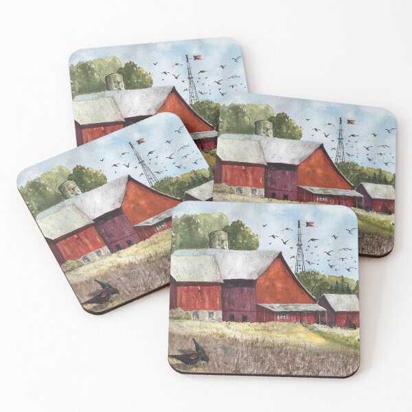 Item preview, Red Barn designed and sold by Joan Elizabeth Ortiz designs.