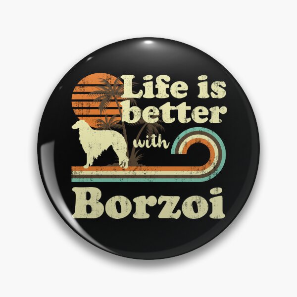 Aperçu de l'œuvre Life is Better with Borzoi Vintage créée et vendue par rafaeltto.