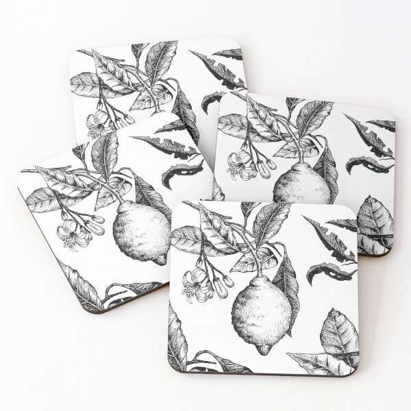 Item preview, Botanical Drawing - Lemon - Detailed - Ink Drawing designed and sold by ShenysArt.