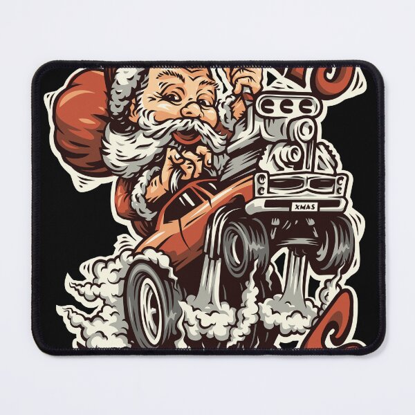 Item preview, Merry Xmas Hotrod Santa designed and sold by cleobevdk.