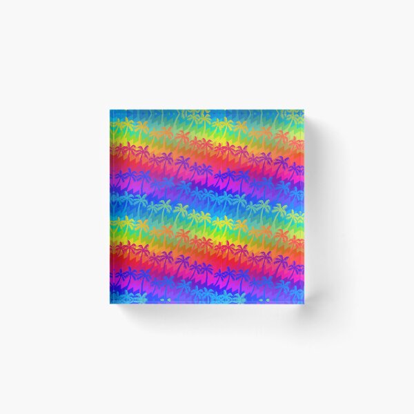 Item preview, Rainbow palm trees designed and sold by AdamFahey.