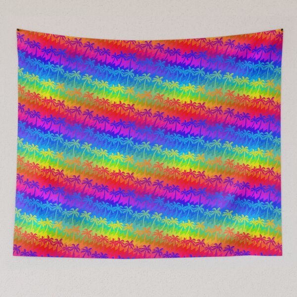 Item preview, Rainbow palm trees designed and sold by AdamFahey.