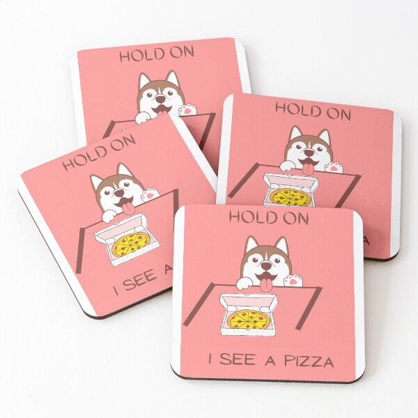Item preview, hold on i see a pizza  - dog eating pizza designed and sold by nadeesha55.
