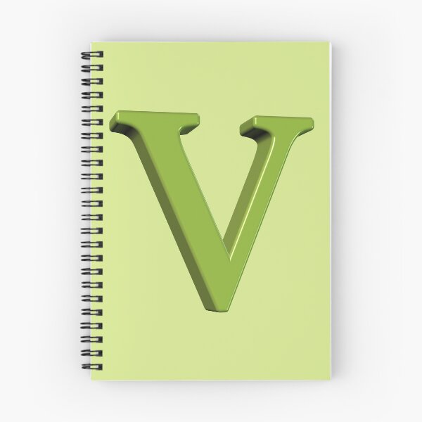 Item preview, The Letter V Dimensional Soft Green on Green 5748 designed and sold by Art in My Loft.