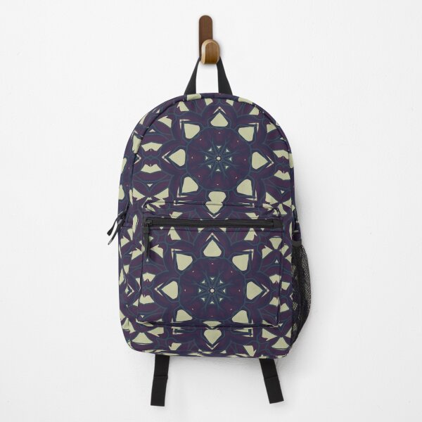 Item preview, Symmetric flower lotus outline repeating pattern designed and sold by Shape-And-Color.