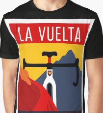 LA VUELTA: Vintage ESPANA Bicycle Racing Advertising Print Graphic T-Shirt