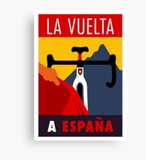 LA VUELTA: Vintage ESPANA Bicycle Racing Advertising Print Canvas Print