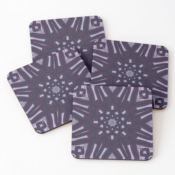 Item preview, Purple mystical looking seamless pattern designed and sold by Shape-And-Color.