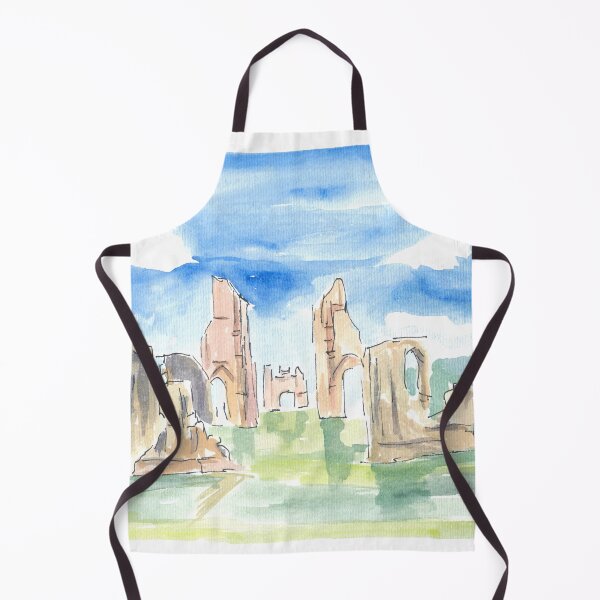 Item preview, Glastonbury Abbey Ruins Watercolor Impressions designed and sold by artshop77.