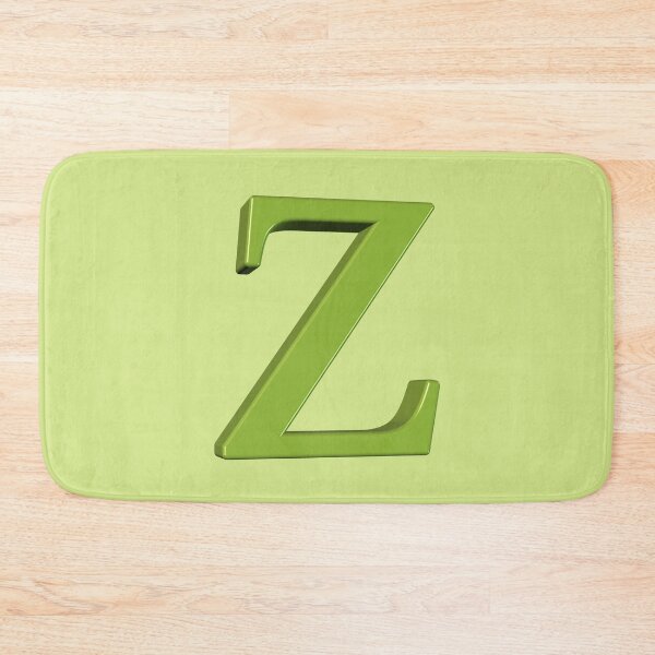Item preview, The Letter Z Dimensional Green on Soft Green 5748 designed and sold by Art in My Loft.