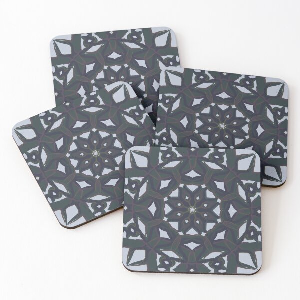 Item preview, Intricate seamless pattern of dark flowers designed and sold by Shape-And-Color.