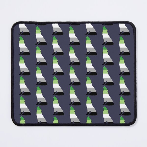 Item preview, Aromantic Pride Wolf Background designed and sold by MMwolfdogden.