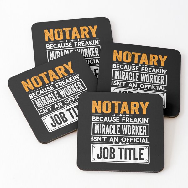 Item preview, notary Because Freaking Miracle Worker Isn’t an Official Job Title, notary Christmas Fathers Day shirt designed and sold by xlnv.