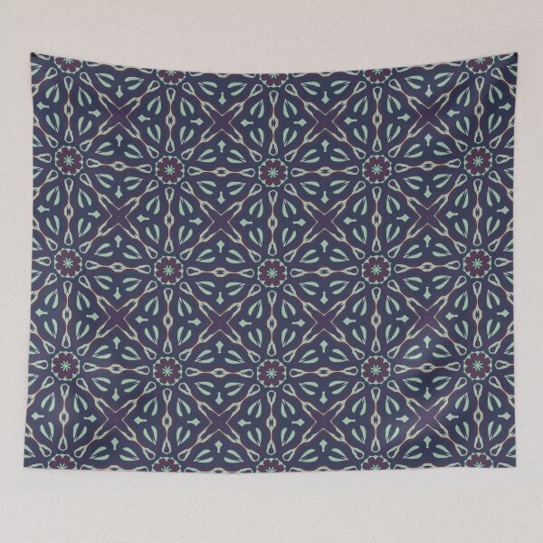 Item preview, Seamless pattern with interwoves abstract leaves designed and sold by Shape-And-Color.