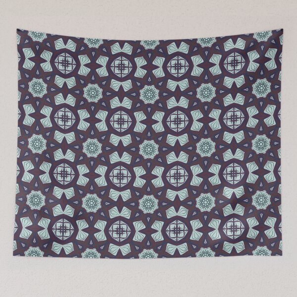 Item preview, Mystical flower mandala seamless pattern designed and sold by Shape-And-Color.