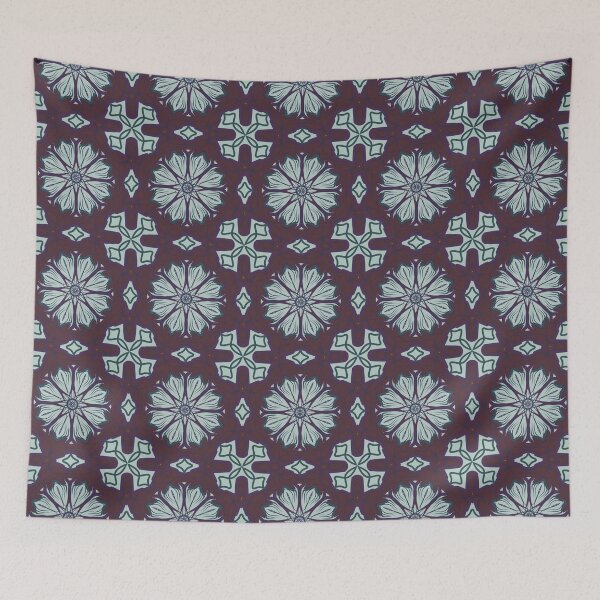 Item preview, Intricate seamless pattern with lineart line art outline designed and sold by Shape-And-Color.