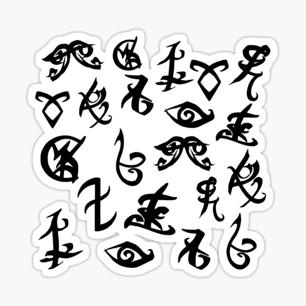Shadowhunter Runen groß Sticker