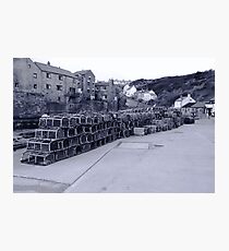 Lobster pots Staithes, North Yorkshire. Photographic Print