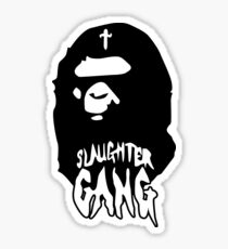 Slaughter Gang Bape Logo Sticker