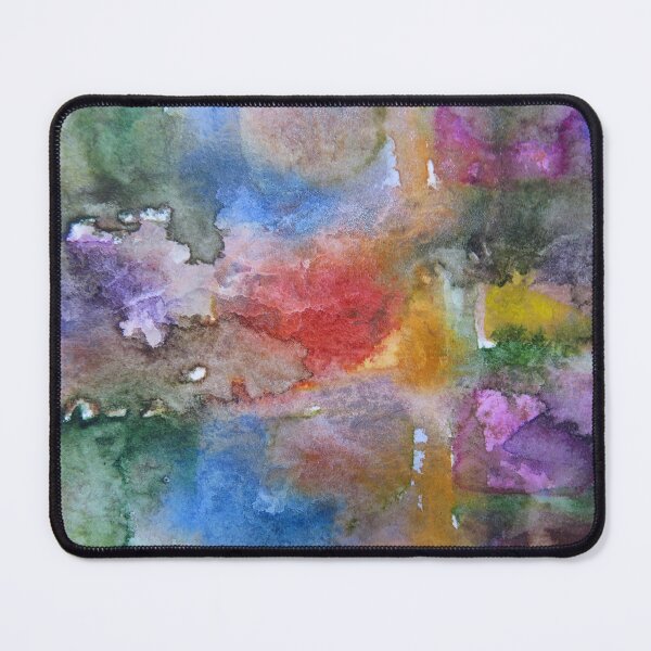 Item preview, Summer Gardens abstract watercolor painting closeup #1 designed and sold by ChillonLeachArt.