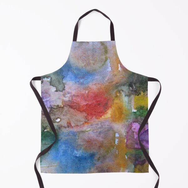 Item preview, Summer Gardens abstract watercolor painting closeup #1 designed and sold by ChillonLeachArt.