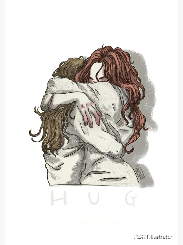 Thumbnail 3 of 3, Poster, Hug designed and sold by RBRTIllustrator.
