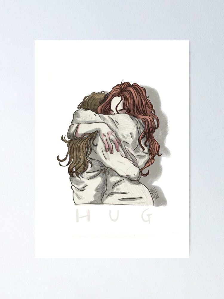 Thumbnail 1 of 3, Poster, Hug designed and sold by RBRTIllustrator.