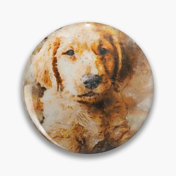 Item preview, Painted golden retriever puppy designed and sold by drubdrub.