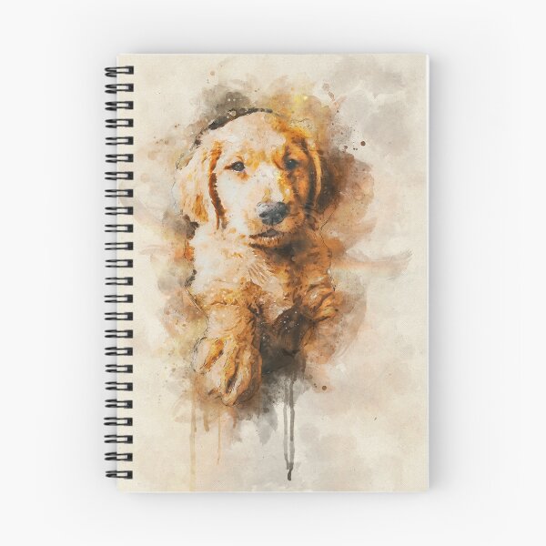 Item preview, Painted golden retriever puppy designed and sold by drubdrub.