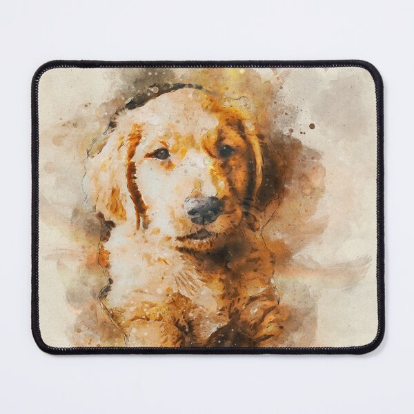 Item preview, Painted golden retriever puppy designed and sold by drubdrub.