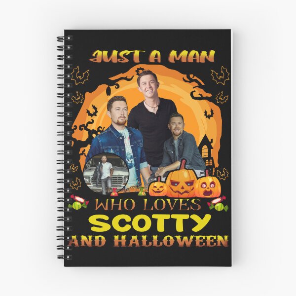 Item preview, Just A Man Who Loves Scotty And Halloween designed and sold by ToukaFujihisa.