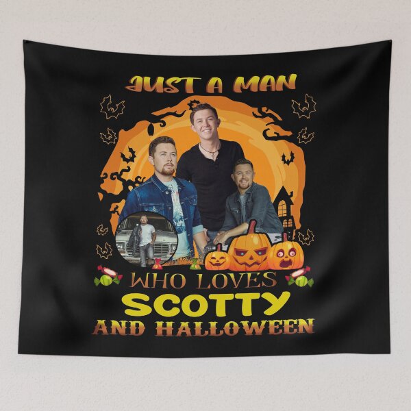 Item preview, Just A Man Who Loves Scotty And Halloween designed and sold by ToukaFujihisa.