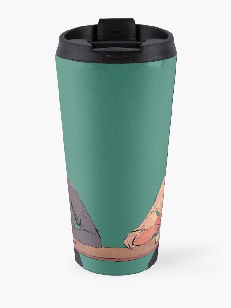 Alternate view of hi | heartstopper Travel Coffee Mug