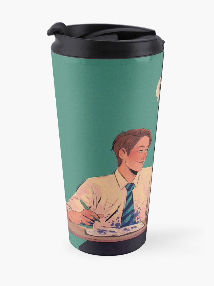 Alternate view of hi | heartstopper Travel Coffee Mug