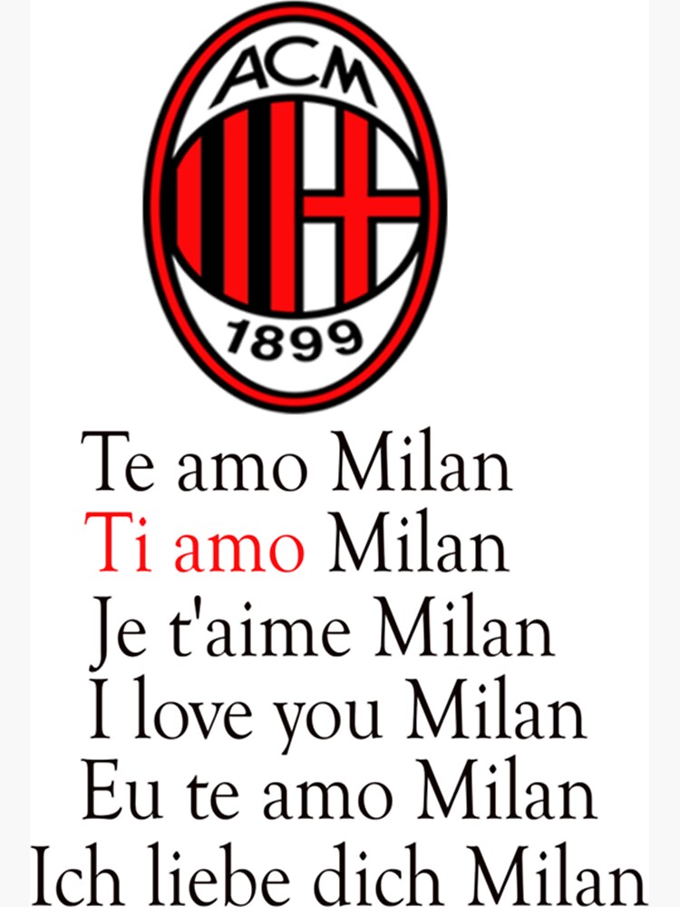 Milan I love you  Poster for Sale by SHOPPRINTSCLUB