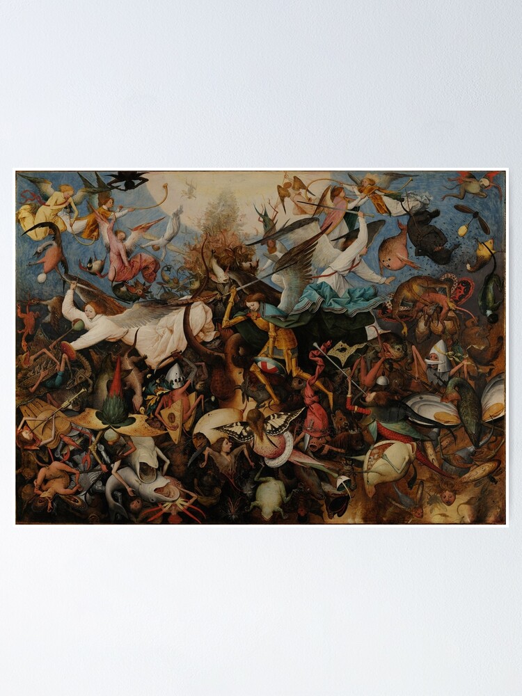 Póster La Caída De Los ángeles Rebeldes 1562 Pieter Brueghel El Viejo De Psychesansamour