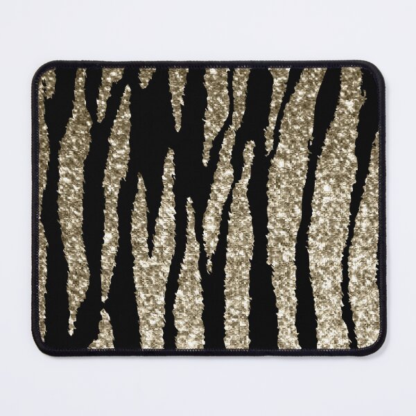 Item preview, Black and Gold Glitter Zebra Stripes designed and sold by DonnaSiggy.