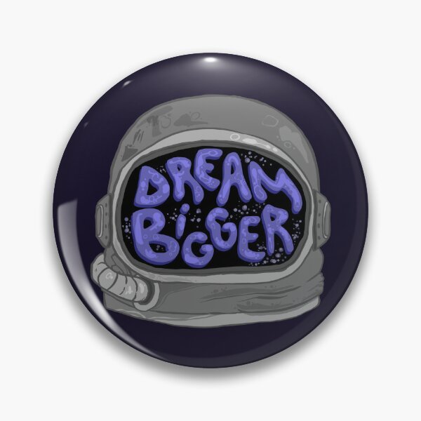 Item preview, ‘Dream Bigger’ Astronaut Helmet designed and sold by PumpkinChum.