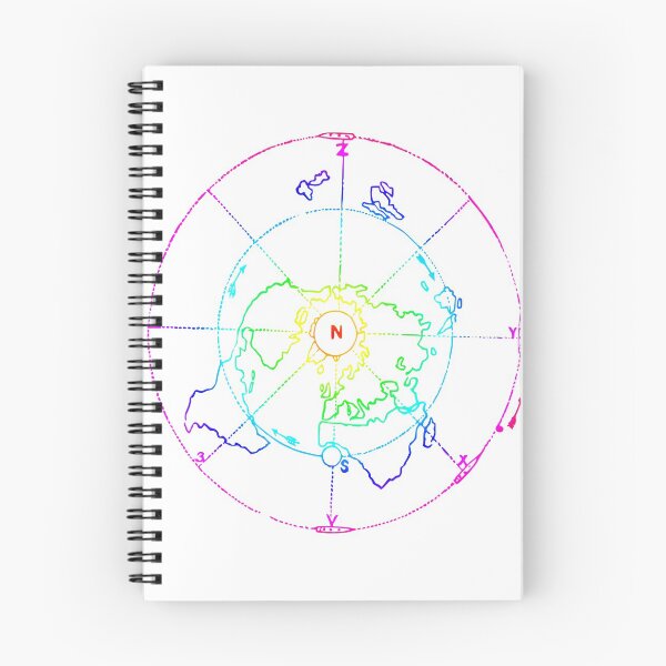 Item preview, Colorful  Azimuthal Equidistant Map Zetetic Astronomy Flat Earth Map  designed and sold by Archpress.