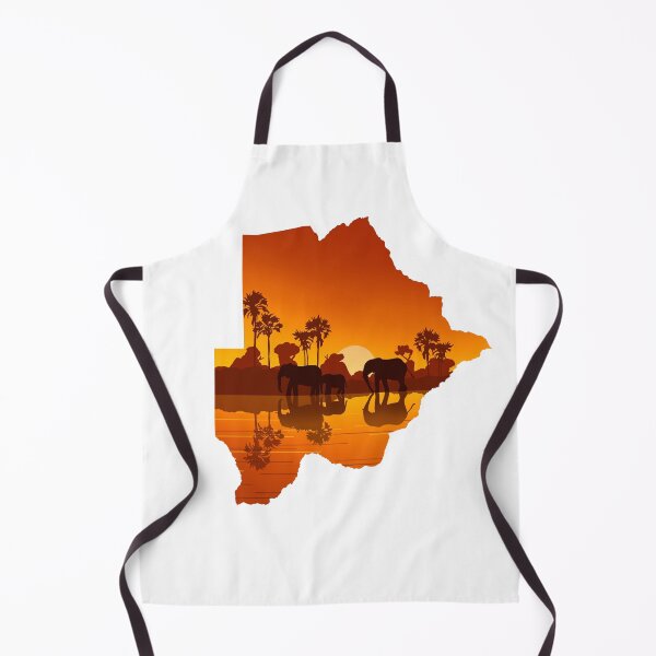 Item preview, Botswana, map and landscape designed and sold by landscapeworlds.